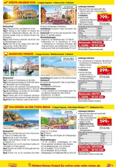 Prospekt Netto - Netto Marken Discount - Reisen gültig ab 15.10. bis 31.10. - seite 5