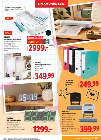 Katalog Lidl - Lidl - Back to school od 30.07 do 31.10 - strana 39