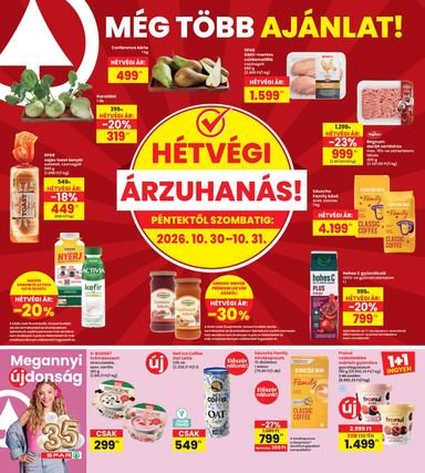 Akciós újság Spar - INTERSPAR érvényes 10.29.-tól 11.04.-ig - 20 oldal