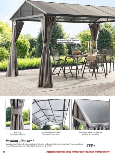 Prospekt toom - Toom - Gartenmöbel & Solar-Leuchten gültig ab 01.03. bis 31.12. - seite 90