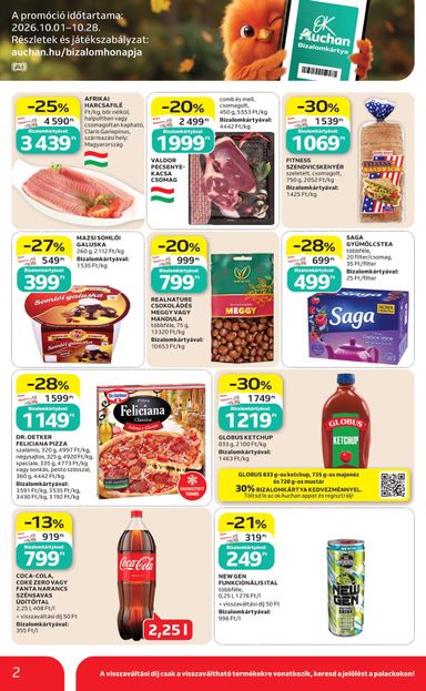 Akciós újság Auchan - Auchan szupermarket érvényes 10.22.-tól 10.28.-ig - 2 oldal