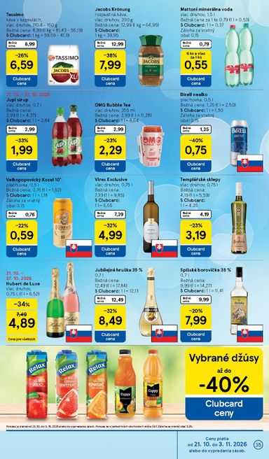 Leták Tesco - Tesco od 21.10. do 27.10. - strana 35