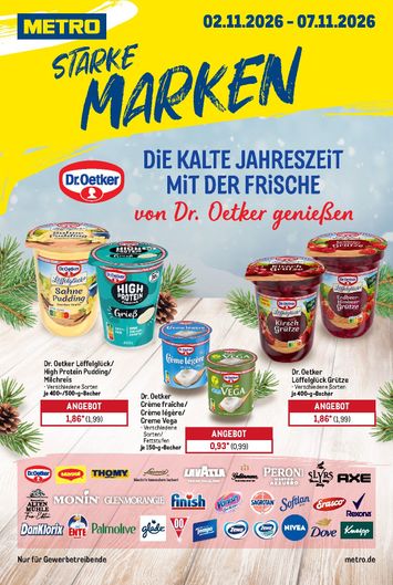 Prospekt METRO - Metro - Starke Marken gültig ab 02.11. bis 07.11. - seite 1