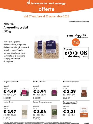 Volantino NaturaSì - NaturaSì valido dal 07/10 al 03/11 - pagina 26