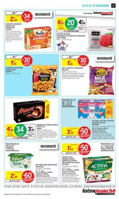 Catalogue Intermarché - Intermarché valable dès le 03/11 au 15/11 - page 37