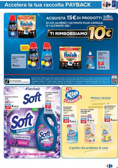 Volantino Carrefour - Carrefour - Punti Sprint Payback valido dal 23/10 al 05/11 - pagina 25