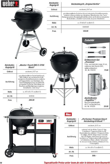 Prospekt toom - Toom - Grills & Zubehör gültig ab 01.03. bis 31.12. - seite 14