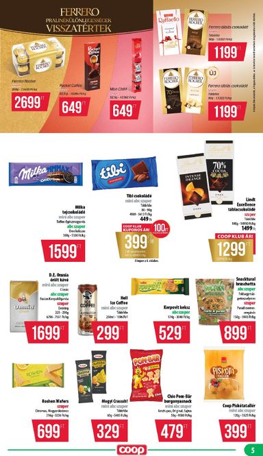 Akciós újság Coop - Coop - Mecsek érvényes 10.22.-tól 10.28.-ig - 5 oldal