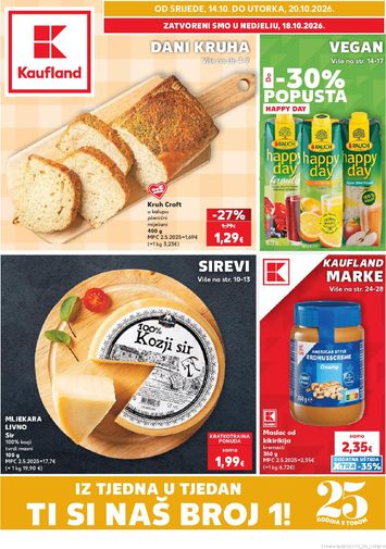 Katalog Kaufland - Kaufland - Ti si naš broj 1 vrijedi od 14.10. do 20.10. - stranica 1