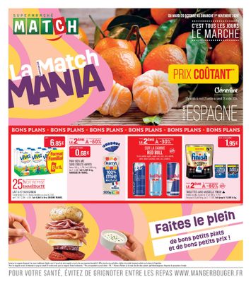 Catalogue Match - Match - La Match Mania valable dès le 20/10 au 01/11 - page 1