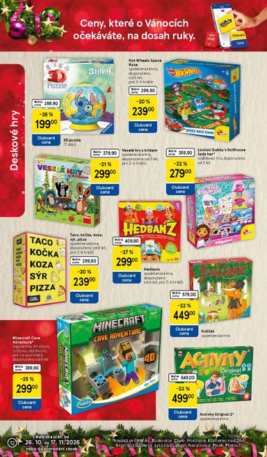 Leták Tesco - Tesco - Vánoční katalog hraček od 26.10. do 17.11. - strana 12