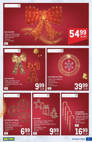 METRO-Flugblatt - Metro - Weihnachtsdeko gültig ab 15.10. bis 24.12. - seite 5