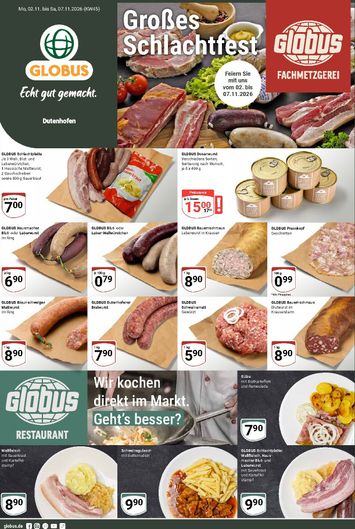 Prospekt Globus - Globus - Dutenhofen gültig ab 02.11. bis 07.11. - seite 1