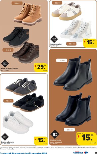 Folder Carrefour - Carrefour - Textile d'automne van 21/10 tot 02/11 - side 11
