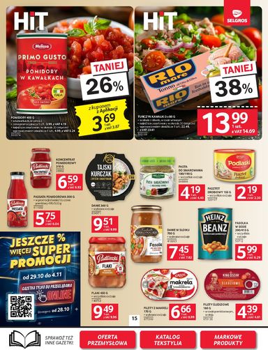 Gazetka Selgros - Selgros cash&carry - Oferta spożywcza od 22.10. do 04.11. - strona 15