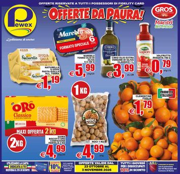 Volantino Pewex - Pewex Supermercati - Via Rubicone, Roma valido dal 23/10 al 03/11 - pagina 1