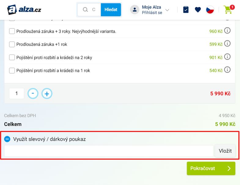 Alza sleva