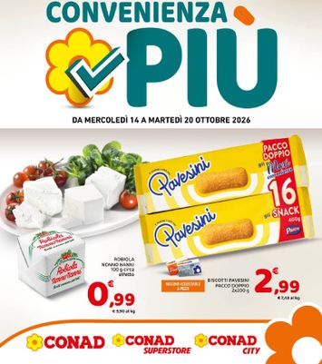 Volantino Conad Superstore - Conad Superstore - Convenienza Piú valido dal 14/10 al 20/10 - pagina 1