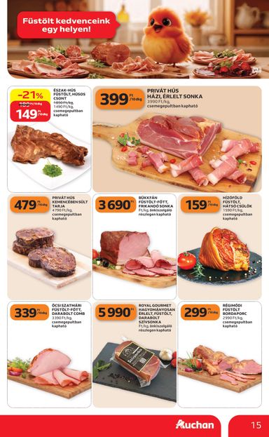 Akciós újság Auchan - Auchan Hipermarket érvényes 10.22.-tól 10.28.-ig - 15 oldal