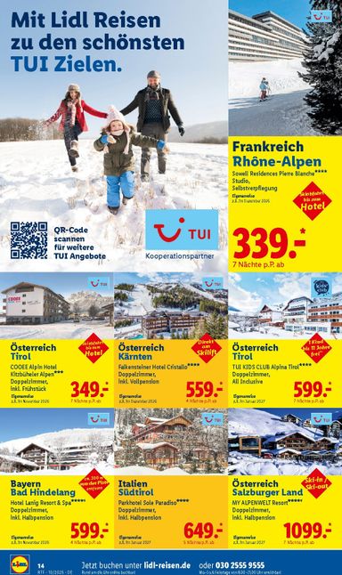 Prospekt Lidl - Lidl - Reise-Highlights gültig ab 14.10. bis 15.11. - seite 14