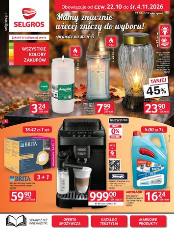 Gazetka Selgros - Selgros cash&carry - Oferta przemysłowa od 22.10. do 04.11. - strona 1