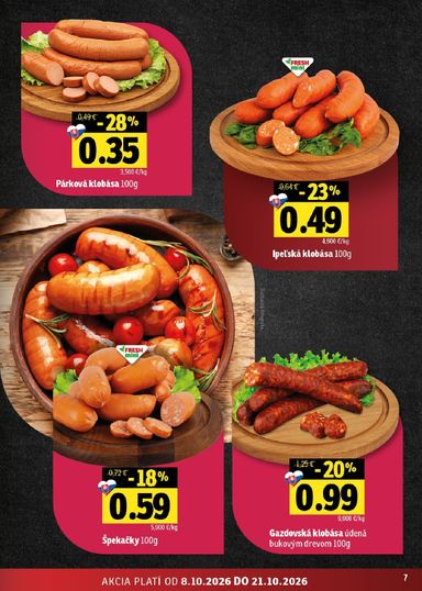 Leták FRESH - Fresh - Východné Slovensko od 08.10. do 21.10. - strana 7
