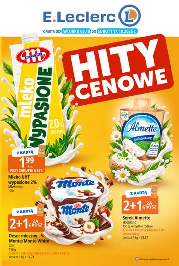 Gazetka E.Leclerc - E.Leclerc - Hity cenowe od 06.10. do 17.10. - strona 1
