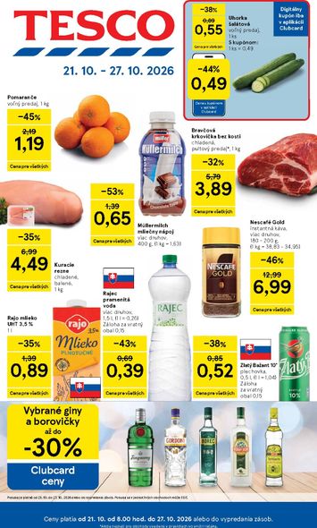 Leták Tesco - Tesco od 21.10. do 27.10. - strana 1