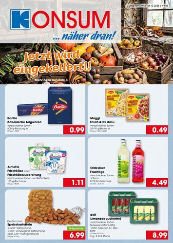 Prospekt Konsum Hagenow - Konsum Hagenow gültig ab 19.10. bis 24.10. - seite 1