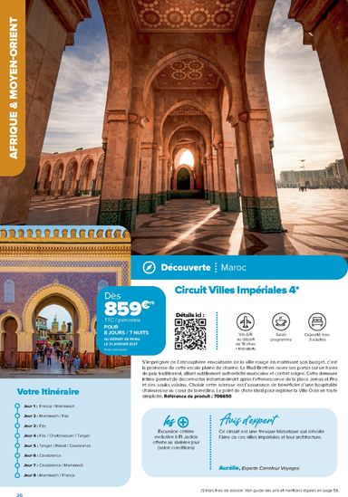 Catalogue Carrefour - Carrefour - Séjours & Circuits valable dès le 14/08 au 31/03 - page 20