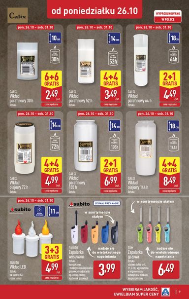 Gazetka ALDI - ALDI - Znicze i stroiki od 26.10. do 31.10. - strona 9