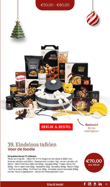 Folder Makro - Makro - Kerstpaketten catalogus van 20-10 tot 31-12 - side 49