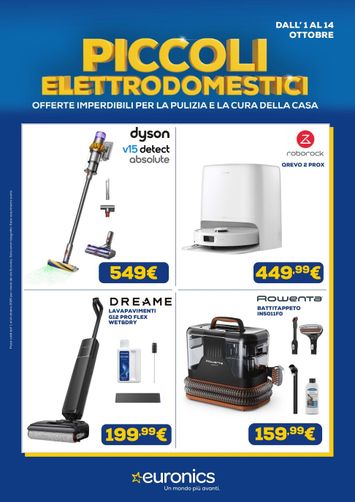 Volantino Euronics - Euronics - Piccoli Elettrodomestici valido dal 01/10 al 14/10 - pagina 1