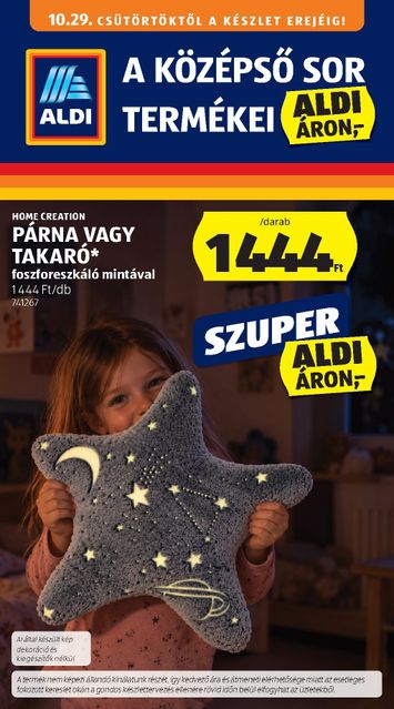 Akciós újság Aldi - Aldi - Középső sor termékei érvényes 10.29.-tól 11.04.-ig - 1 oldal