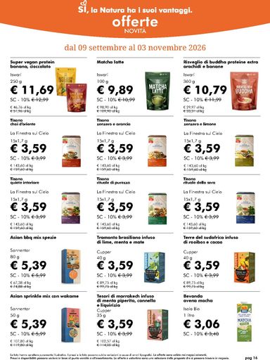 Volantino NaturaSì - NaturaSì valido dal 07/10 al 03/11 - pagina 16