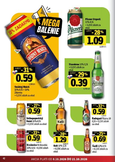 Leták FRESH - Fresh - Východné Slovensko od 08.10. do 21.10. - strana 42