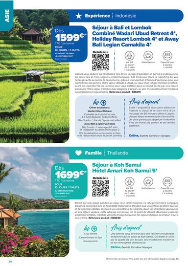 Catalogue Carrefour Market - Carrefour Market - Séjours & Circuits valable dès le 14/08 au 30/10 - page 30