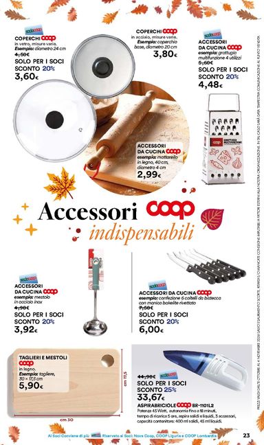 Volantino Ipercoop - Ipercoop - Casa d'Autunno valido dal 08/10 al 04/11 - pagina 23