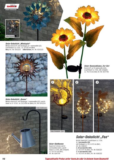 Prospekt toom - Toom - Gartenmöbel & Solar-Leuchten gültig ab 01.03. bis 31.12. - seite 116