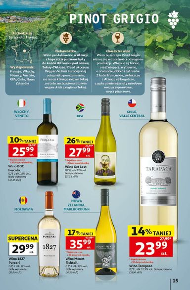 Gazetka Auchan - Hipermarket Auchan - Wino od 05.10. do 31.10. - strona 15
