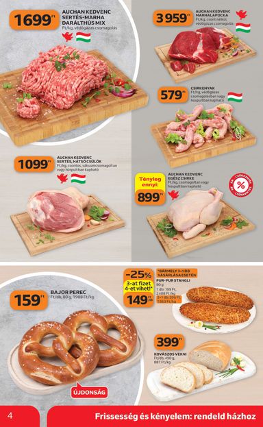 Akciós újság Auchan - Auchan szupermarket érvényes 10.22.-tól 10.28.-ig - 4 oldal