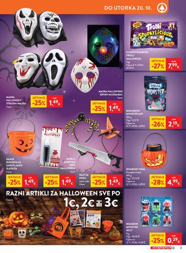 Katalog SPAR - Interspar - Spremni za noć vještica vrijedi od 14.10. do 27.10. - stranica 3