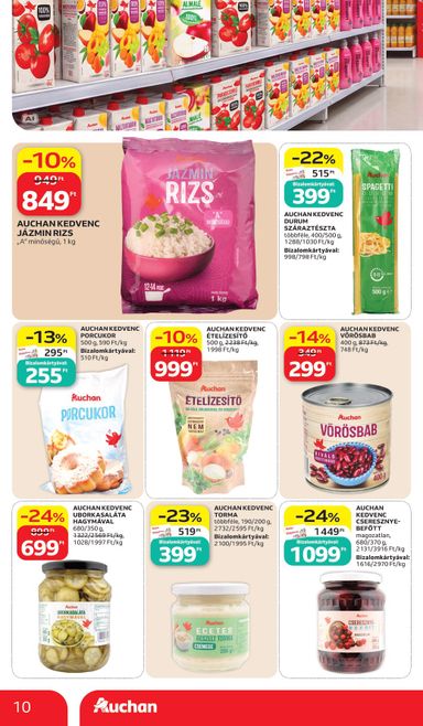 Akciós újság Auchan - Auchan Hipermarket - Sajátmárkás ajánlataink érvényes 10.15.-tól 10.28.-ig - 10 oldal