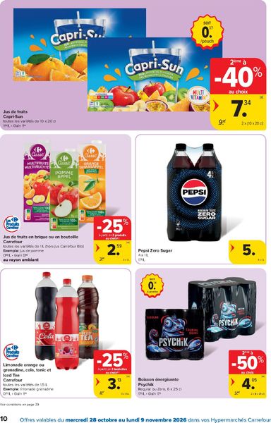 Folder Carrefour - Carrefour Hypermarchés van 28/10 tot 09/11 - side 10