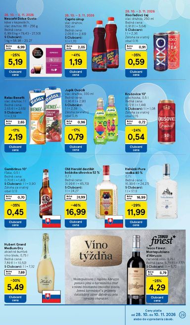 Leták Tesco - Tesco od 28.10. do 03.11. - strana 29