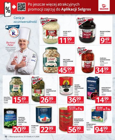 Gazetka Selgros - Selgros cash&carry - Oferta dla gastronomii od 22.10. do 04.11. - strona 10