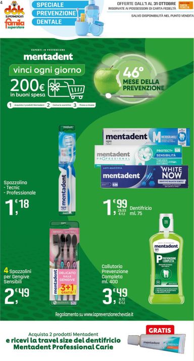 Volantino DOK - DOK - Speciale Prevenzione Dentale valido dal 01/10 al 31/10 - pagina 4