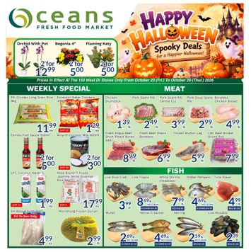 Flyer Oceans Fresh Food Market - Oceans - 150 West Drive, Unit 104 Brampton valid since 10-23 until 10-29 - page 1