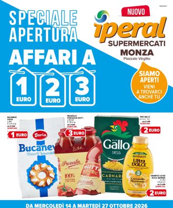 Volantino Iperal - Iperal - Monza valido dal 14/10 al 27/10 - pagina 1