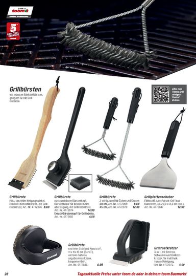 Prospekt toom - Toom - Grills & Zubehör gültig ab 01.03. bis 31.12. - seite 28
